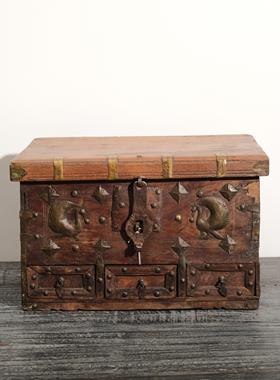 印度进口储物小木盒钥匙收纳摆件摆件家居饰品客厅装饰摆件礼物