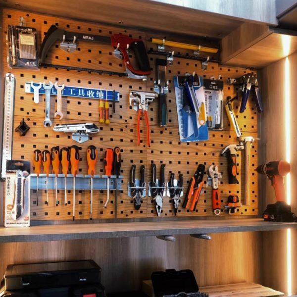 方孔金属洞洞板五金工具货架工具墙挂板展示墙壁收纳置物架定制,淘宝优惠券,粉丝福利购,淘宝优惠卷