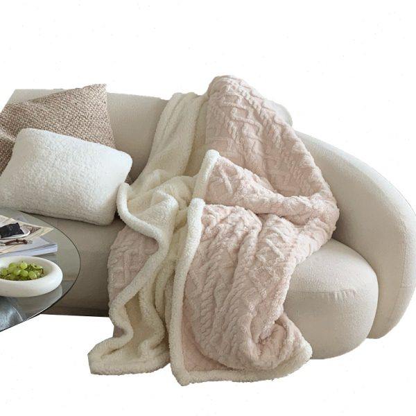 软糯超舒适！塔芙绒羊羔绒毛毯冬季办公室午睡毯加厚法兰绒珊瑚绒,淘宝优惠券,粉丝福利购,淘宝优惠卷