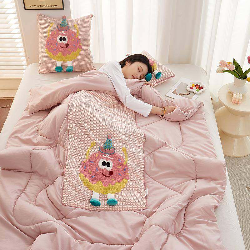 卡通抱被枕子两枕用1009755加厚加绒车载车用靠办公室午睡头枕毯,淘宝优惠券,粉丝福利购,淘宝优惠卷