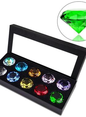 玄硕彩宝色水玻璃钻石儿童玩具66744042石简约晶柜装饰台摆件配饰