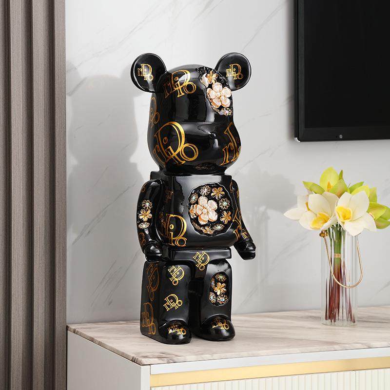 现代潮XMD简白黑流体熊创意破洞贴珠流工艺客厅电视柜旁落地大约,淘宝优惠券,粉丝福利购,淘宝优惠卷