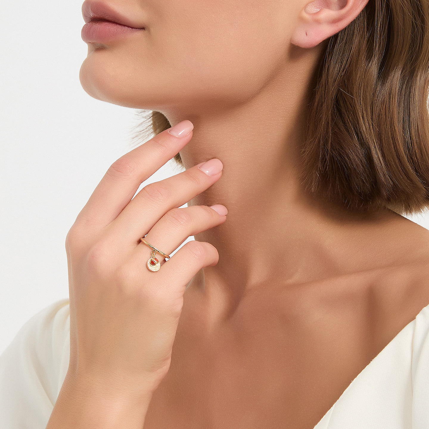 New Year red red transfer exquisite ring for girlfriend and best friend