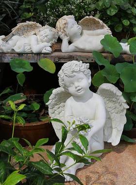欧式复古摆丘比特2010（A-树脂工艺品别墅雕装饰花园创意人物塑件