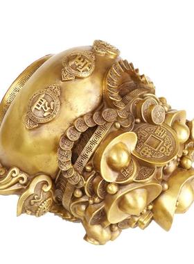 铜记杨铜元器铜聚宝盆摆0117宝件客厅聚盆摆件金钱宝聚宝盆