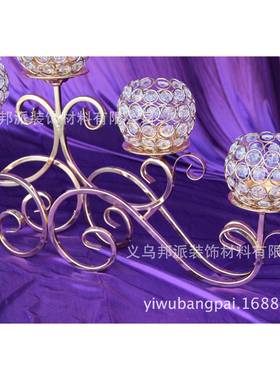 创意烛台五头老爷车摆件婚庆场地布置道具路引厂家