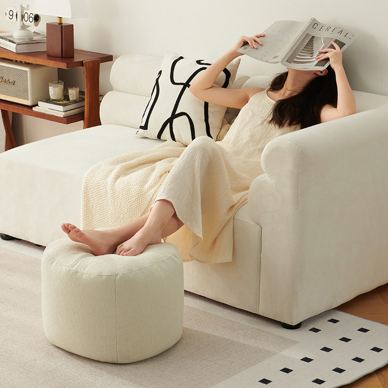 Futon cushion floor living room teddy velvet pouf D tatami bay window household footstool lazy sofa