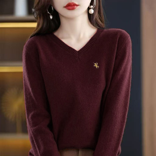 2025秋冬新款圆领情侣长袖毛衣打底衫3