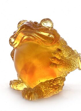 梁明毓琉璃｜摆件 来钱