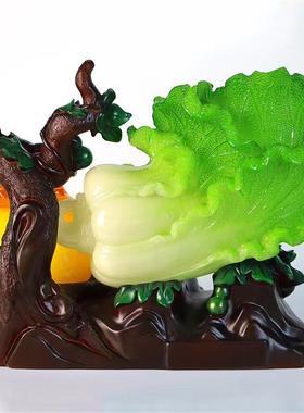 多福多财仿白摆件客厅电视玉柜装饰品开店铺乔菜迁业白12879856菜