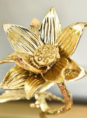 现代新玄中式锌合居金创意售家居摆件乔迁新楼处586摆饰关柜装饰