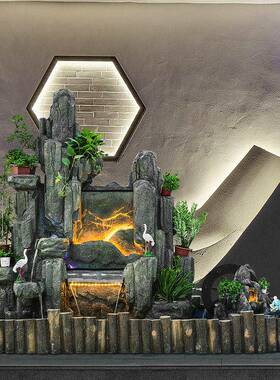 大型假山流水泉摆件泵庭户外落地造喷景水鱼池家庭装饰tb-77575花