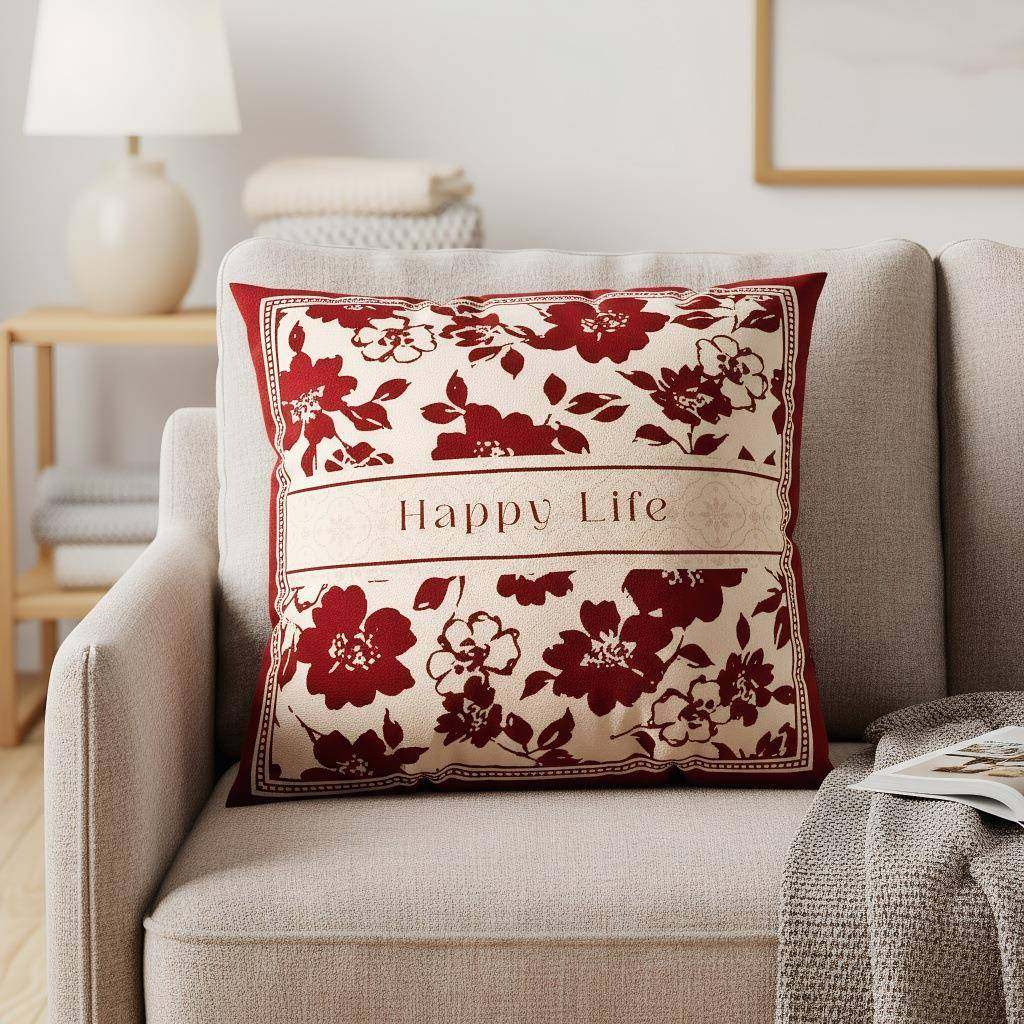 新式结婚红色喜庆沙发垫抱枕客DF婚庆抱厅靠垫房婚婚庆布置结婚中,淘宝优惠券,粉丝福利购,淘宝优惠卷