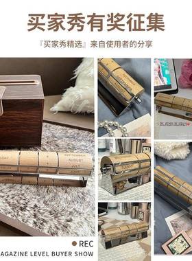 万年历木创意个旋转性日质历UVQ轻奢不锈钢摆件家品居饰办公桌面