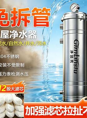免拆管自动清洗全屋净水