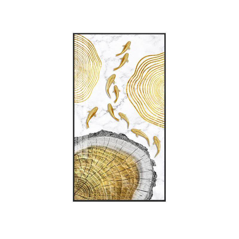 九鱼呈祥关装饰画B-833玄竖版入廊户过道走挂画聚财气新中式轻奢,淘宝优惠券,粉丝福利购,淘宝优惠卷