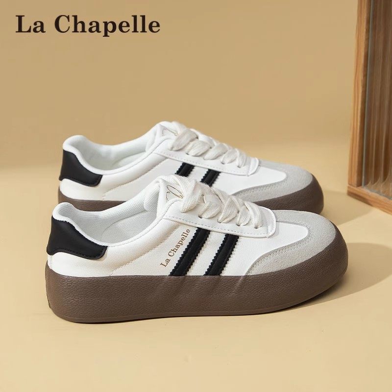 拉夏贝尔德训鞋女2026春季新款女鞋百搭休闲复古板鞋厚底小白鞋子,淘宝优惠券,粉丝福利购,淘宝优惠卷