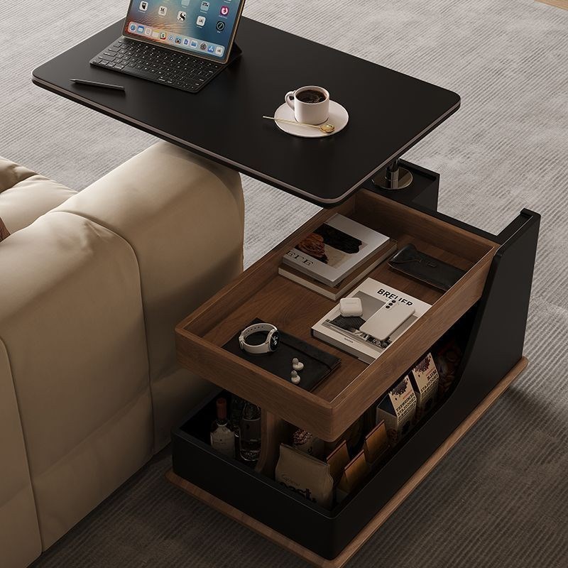 烙兰迪客厅边几可移动沙发边桌床头边柜小推车茶几置物架岩板边几 - 图2