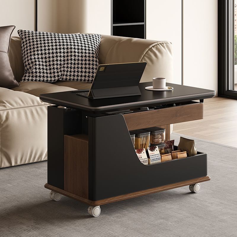 烙兰迪客厅边几可移动沙发边桌床头边柜小推车茶几置物架岩板边几 - 图0