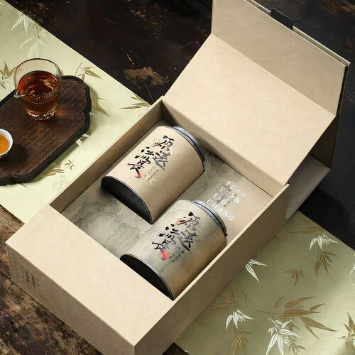 中秋茶叶包c装盒空礼盒古树红茶金骏眉正山小种礼盒装空盒定制log - 图1