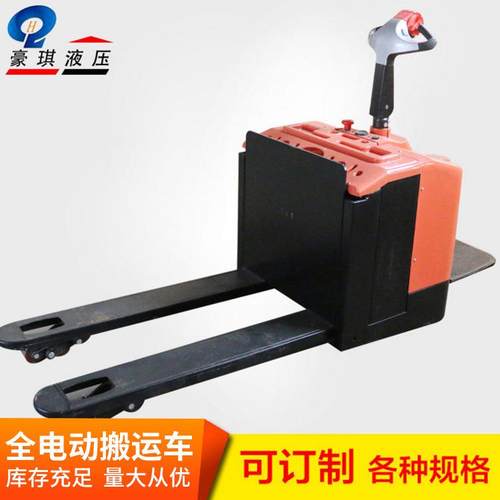 现货供应电动托盘搬运车踏板站驾式电老虎地牛液压全电动叉车 - 图2