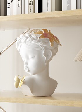 奶油风抽象人物艺术摆件现代家居酒柜办公室书房雕塑高级感装饰品