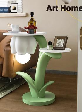 创花朵落地灯BJ2207客2025意新款沙发体旁边几卧室床厅头柜置物架