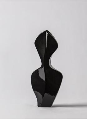 大千几何D-S2022B黑创白意树脂花器烛台摆件家居装饰装摆件样板间