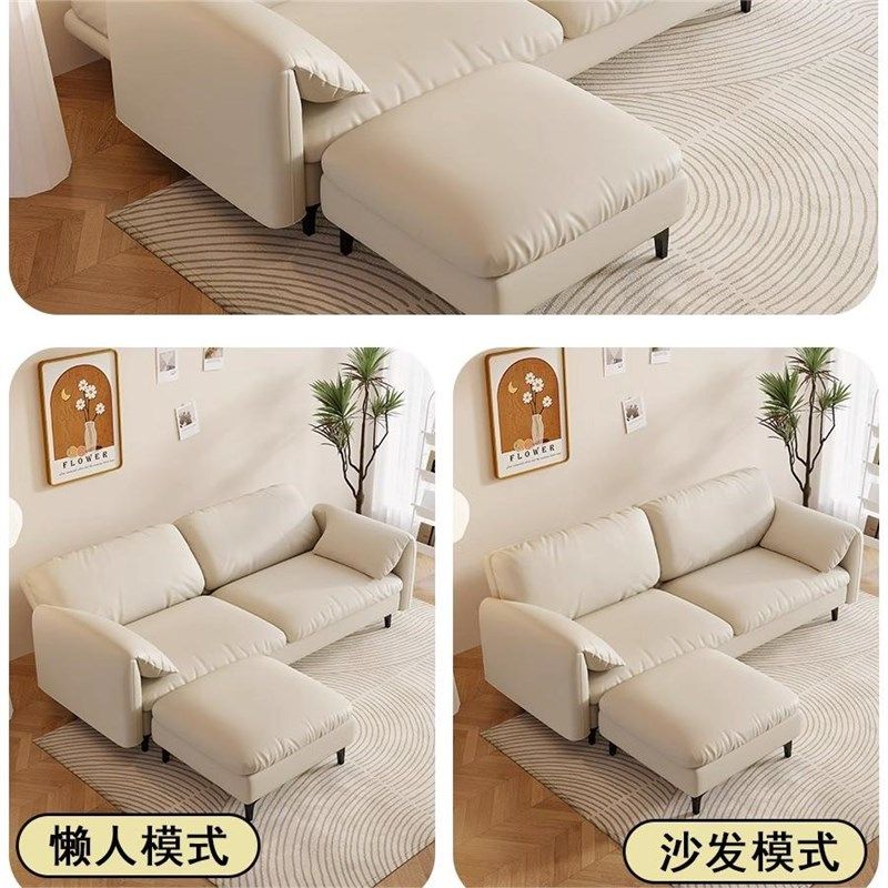 小户型沙发客厅卧室租房公寓猫爪皮布沙发床两用多功能折叠2024款,淘宝优惠券,粉丝福利购,淘宝优惠卷