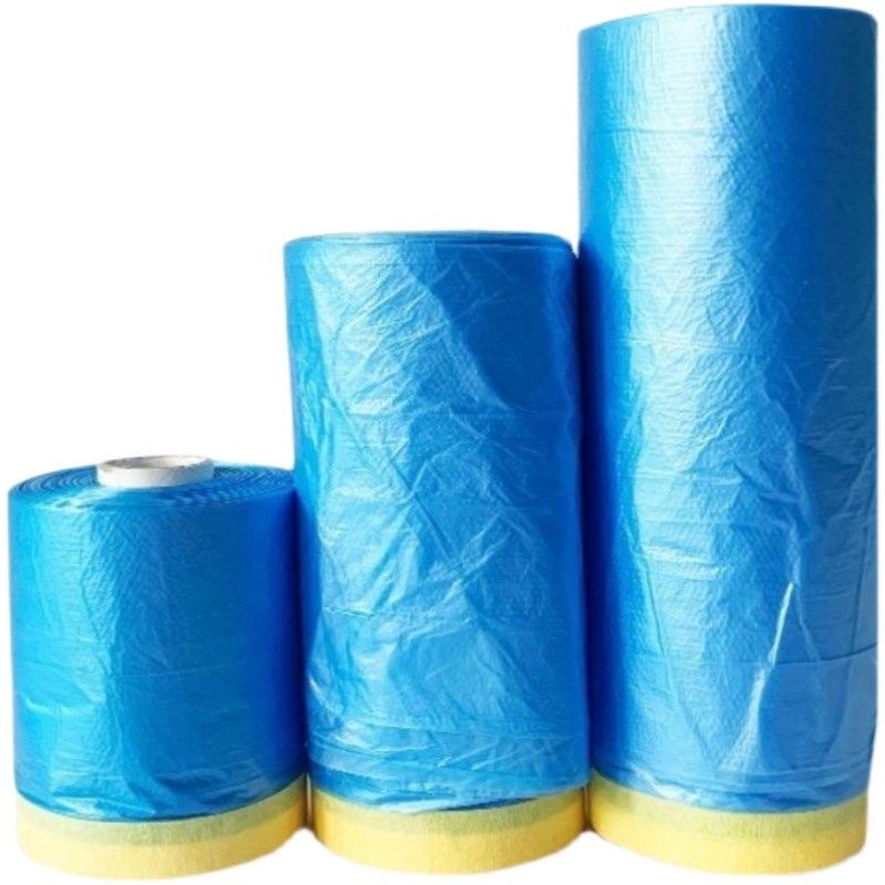 喷漆美纹纸胶带遮蔽膜不掉漆加厚蓝色防护膜和纸油漆保护膜遮盖膜,淘宝优惠券,粉丝福利购,淘宝优惠卷