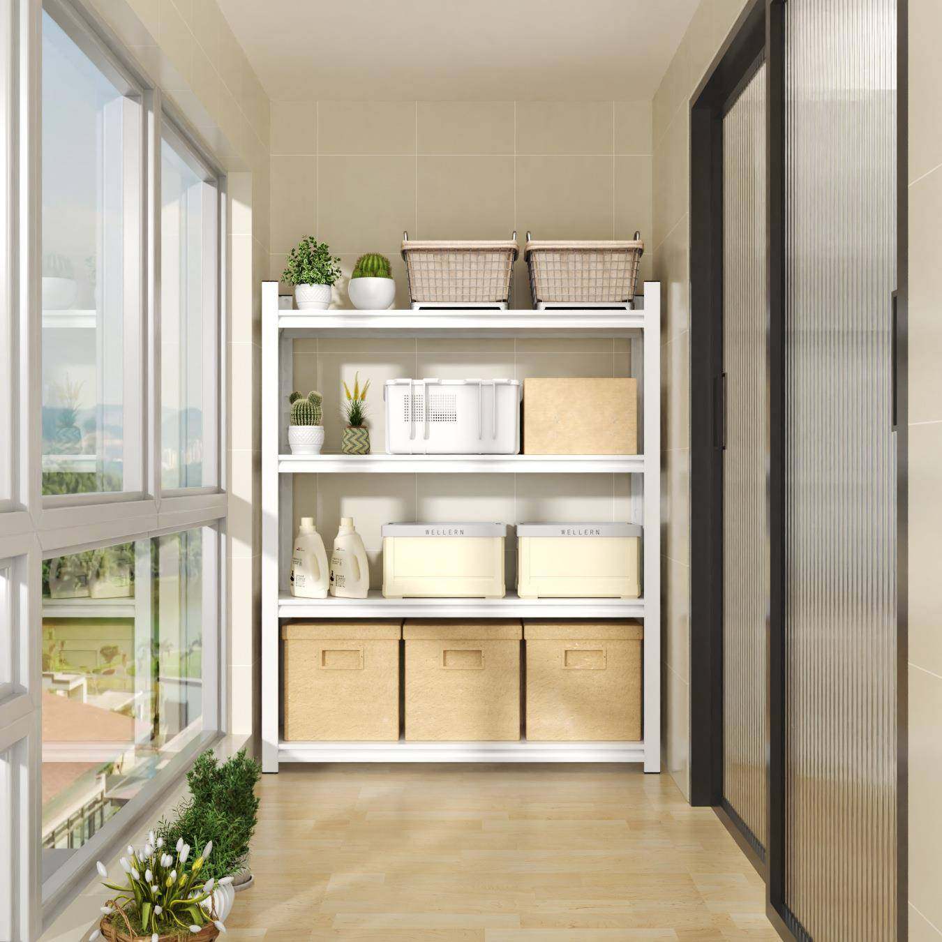 阳收纳碳钢置物架多层储台物柜用落地ZWJ-HJ-Y加花架收纳架储物间,淘宝优惠券,粉丝福利购,淘宝优惠卷