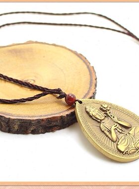 玄众阁  十二生肖守护神属马本命佛 铜大势至菩萨属马吊坠