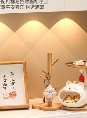 招财玄关猫钥匙收纳摆F9775H95件户置鞋柜客厅桌面入物架家居装饰