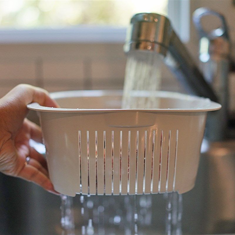 朴房 简约沥水篮三件套 洗菜厨房收纳筐水果蔬菜篮淘米霜山带盖子,淘宝优惠券,粉丝福利购,淘宝优惠卷