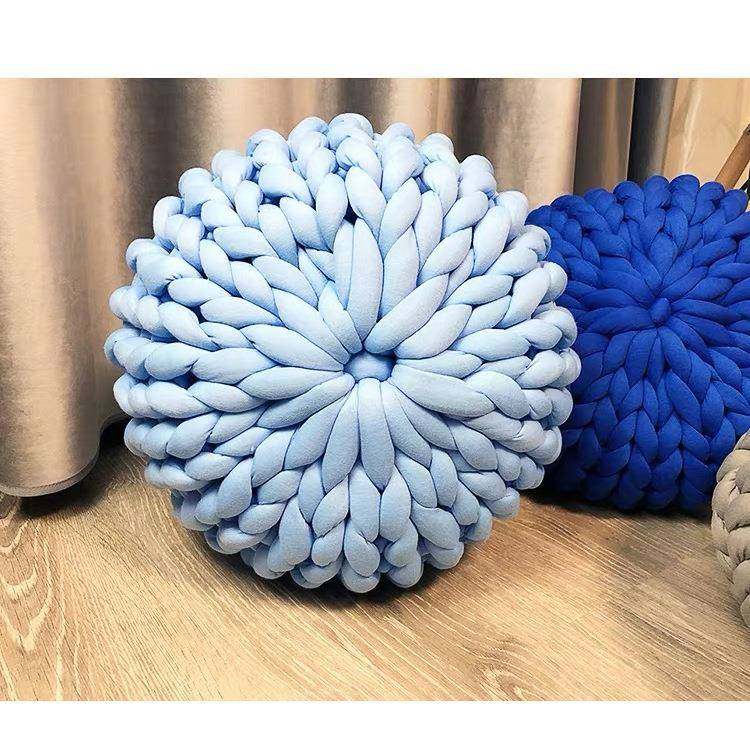 新编款bz-0024布条线编织圆形抱枕沙发枕c靠m粗布条织毯子抱枕,淘宝优惠券,粉丝福利购,淘宝优惠卷