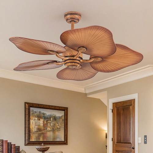 厂家直销芭叶吊扇户外凉亭墅院阳光房电风扇客厅餐厅蕉别风52BC90 - 图1