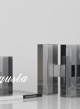 简约现代轻奢书意靠书创柜书档摆件家HDP软装饰品样板件书房电居