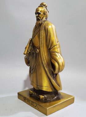 铜像紫阳真人纯铜空心模具铸造工艺品中式摆件山人悟真张伯端紫玄