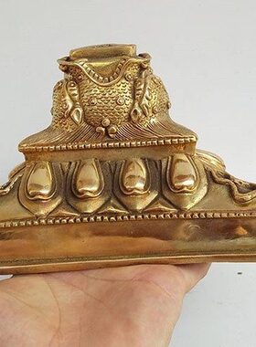 纯铜杵普巴金刚撅专用三角底座马头杵新中式金刚杵大号底座客厅