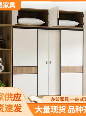屋定制厂实PGX木衣柜实木多全层板柜开放式衣帽开间平拉门柜门家