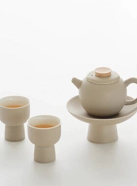 【八度空间】奶油风样板间售楼处飘窗装饰摆件套装茶具亚克力书立