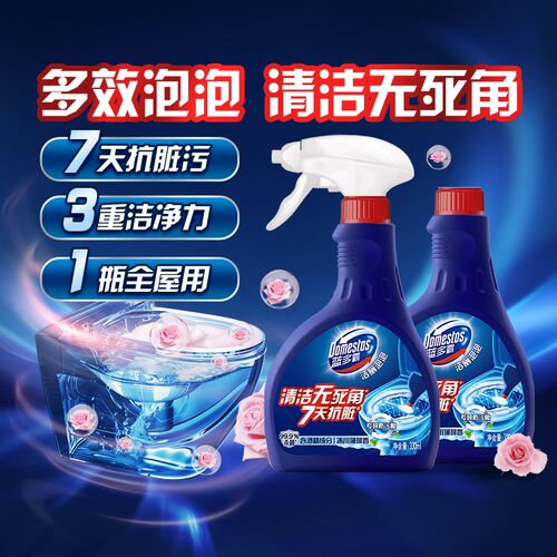 蓝多霸洁厕泡泡玫瑰香型M2X330G - 图2