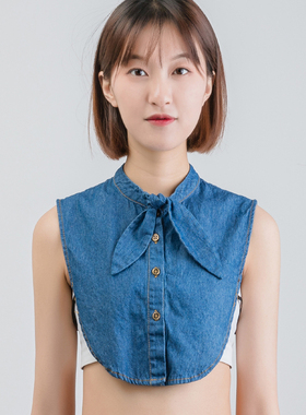 韩版女士毛衣打底内搭假领子女百搭衬衫假衣领P兔耳朵装饰领牛仔