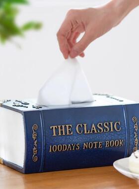 盒复古欧式高档简约艺巾文盒纸创LAH意家用客厅茶几抽纸遥控器收