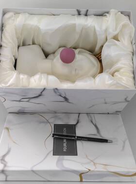 北欧RF141花盆家用花树脂摆件礼兔耳人像插花瓶创意家居桌面玄装