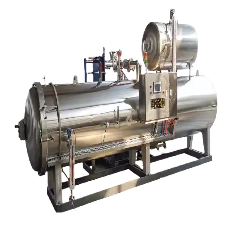 双层水浴式杀菌釜 高温杀菌锅 肉制品鸡爪猪蹄袋装食品高温杀菌 - 图3