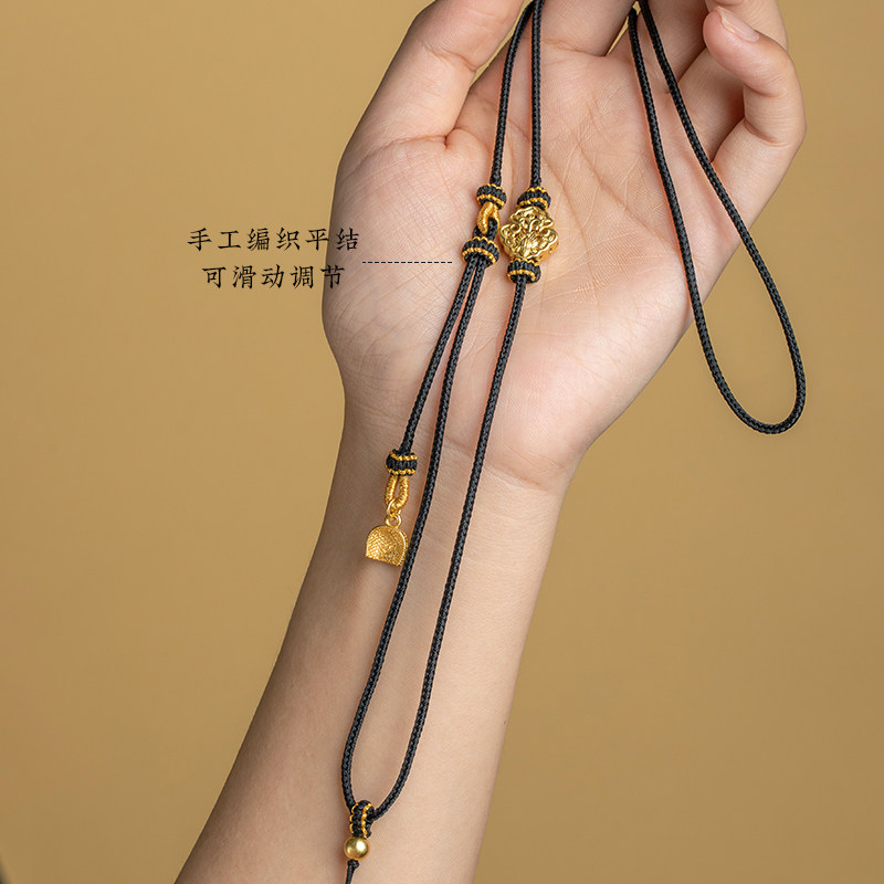 手工编制黄金吊坠挂绳女八宝罗盘编绳翡翠玉坠佛头手机挂件项链绳,淘宝优惠券,粉丝福利购,淘宝优惠卷