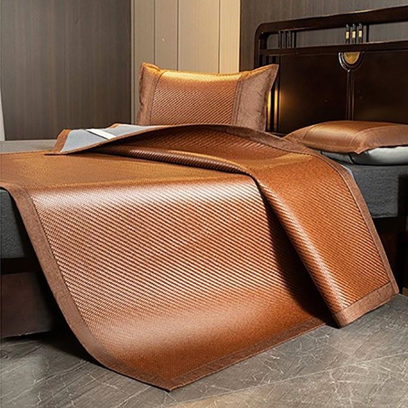 2025新款凉席空调席子折叠PE藤席加厚家用全软冰藤编织冰凉手工,淘宝优惠券,粉丝福利购,淘宝优惠卷