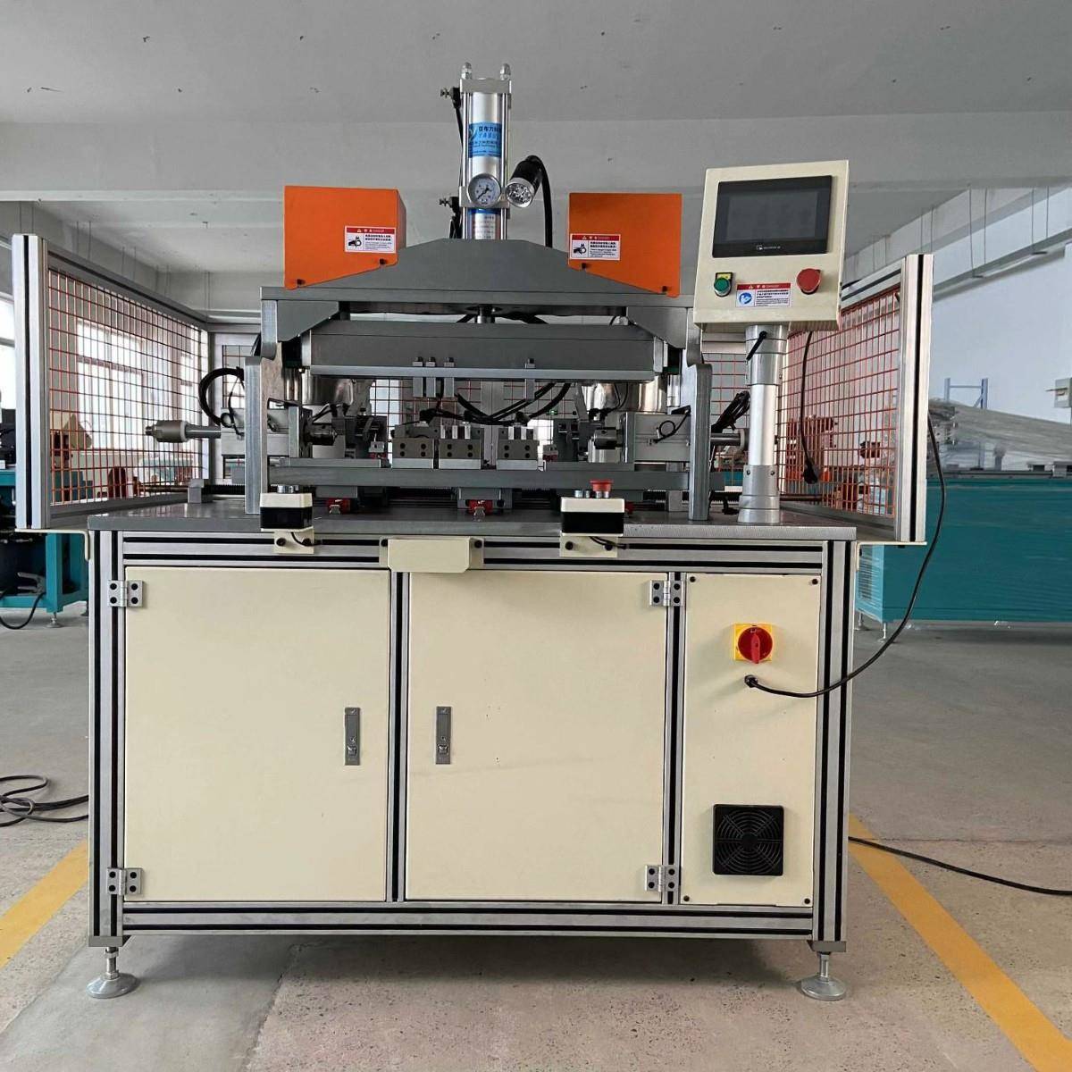 全自动集流管组装机自动安装上隔板铆压堵头汽车空调铝管加工管件 - 图1