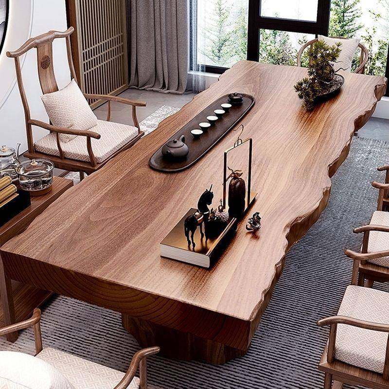 大椅板茶台实木茶桌新中式原木茶公几办室泡RMK茶桌现代约简茶桌,淘宝优惠券,粉丝福利购,淘宝优惠卷